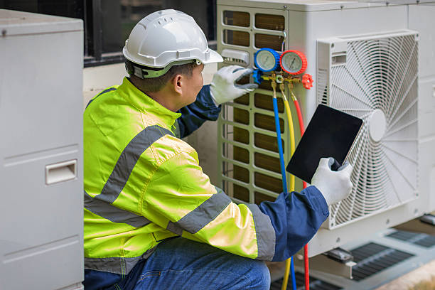 Professional Hvac technician working in Jessup, MD